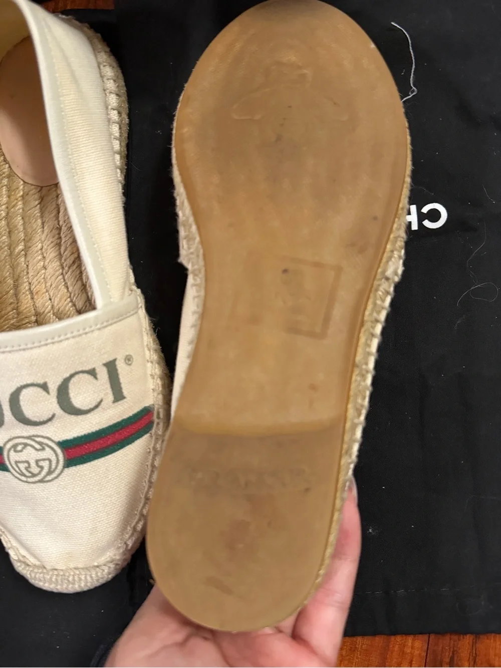 Gucci canvas espadrilles
